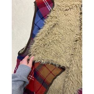 Faux Fur and Plaid Vest — ADD TO BUNDLE!